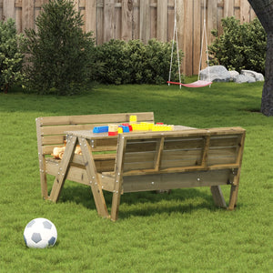 Tavolo da Picnic per Bambini 88x122x58 cm Legno Impregnato Pino 832605