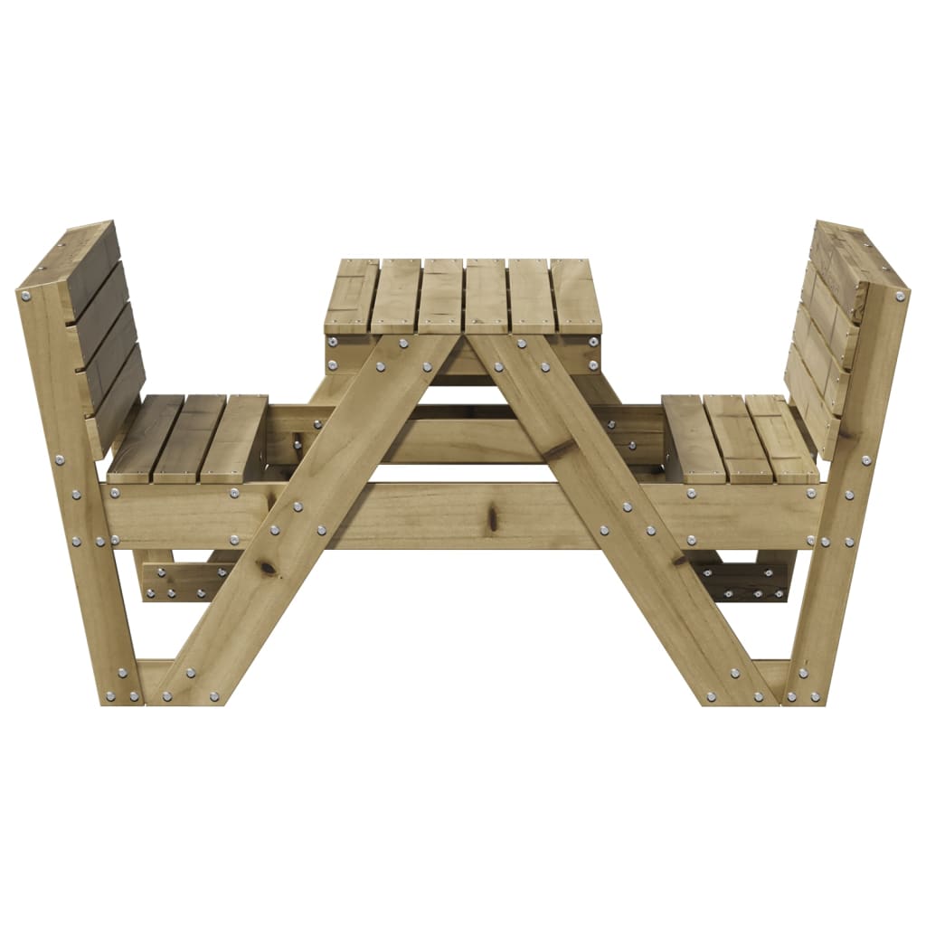 Tavolo da Picnic per Bambini 88x122x58 cm Legno Impregnato Pino 832605