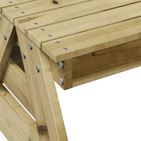 Tavolo da Picnic per Bambini 88x122x58 cm Legno Impregnato Pino 832605