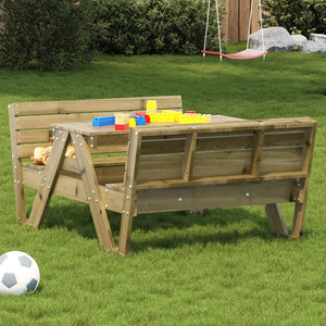 Tavolo da Picnic per Bambini 88x122x58 cm Legno Impregnato Pino 832605