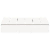 Sabbiera con Copertura Bianca 111x111x19,5 cm Massello di Pino