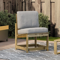 Sedia da Giardino 50,5x55x77 cm in Legno Impregnato di Pino 832619