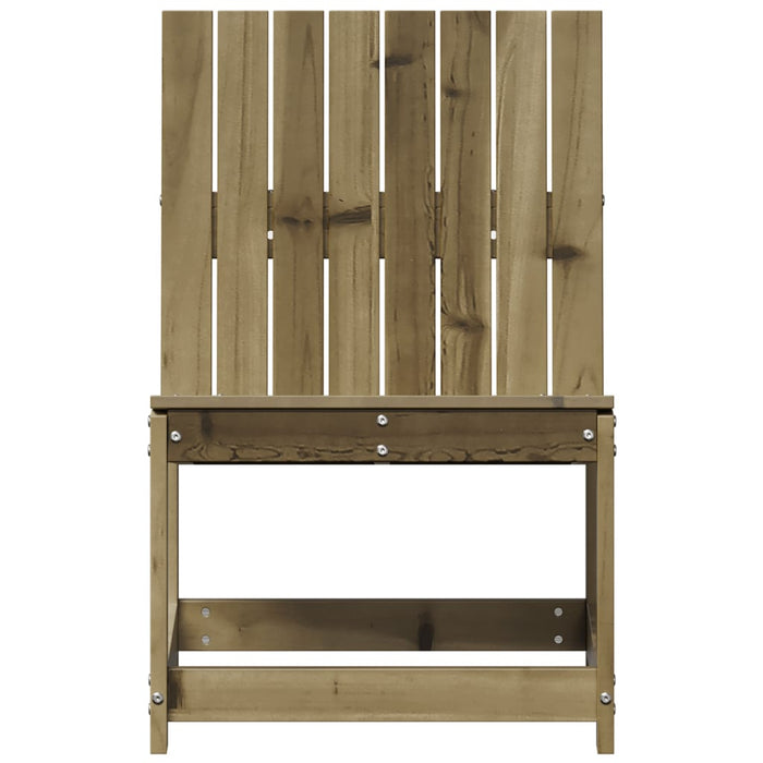 Sedia da Giardino 50,5x55x77 cm in Legno Impregnato di Pino