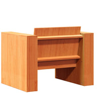 Divano da Giardino Marrone Cera 79x60x62 cm Legno Massello Pino 844623