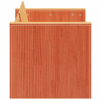 Divano Giardino 2 Posti Marrone Cera 134x60x62 cm Massello Pino 844625