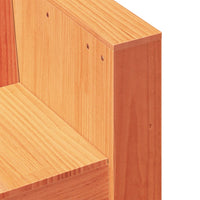 Divano Giardino 3 Posti Marrone Cera 189x60x62 cm Massello Pino 844627