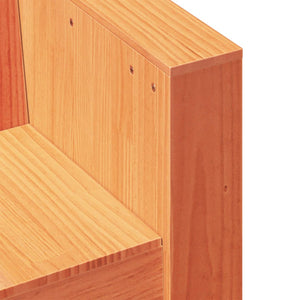 Divano Giardino 3 Posti Marrone Cera 189x60x62 cm Massello Pino 844627