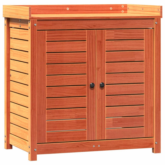 Tavolo Invaso con Ripiani Marrone 82,5x50x86,5 cm Massello Pino 844635