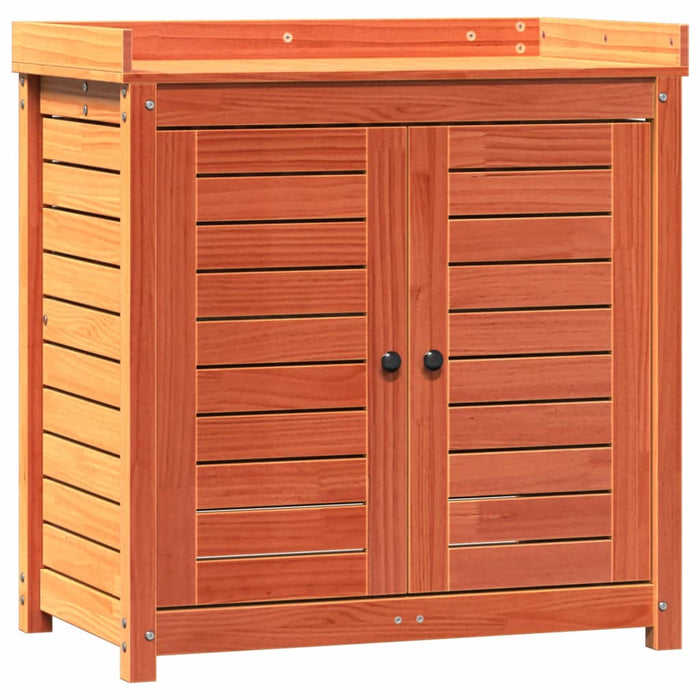 Tavolo Invaso con Ripiani Marrone 82,5x50x86,5 cm Massello Pino 844635