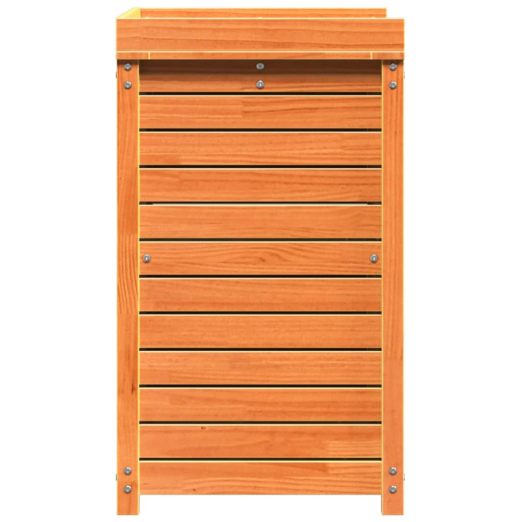 Tavolo Invaso con Ripiani-Tavolo da Lavoro con Ripiani Marrone 82,5x50x86,5 cm Massello Pino