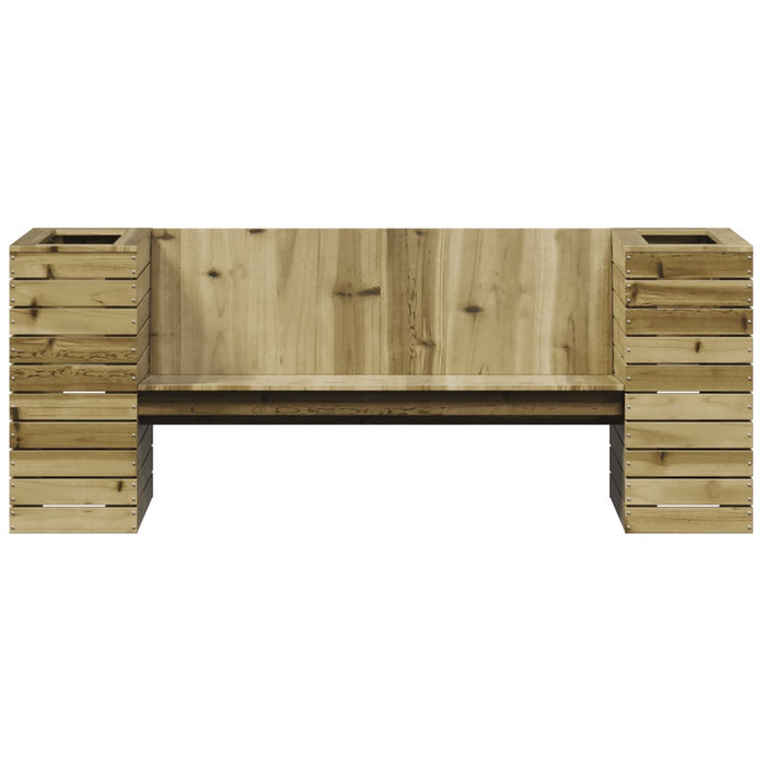 Panca con Fioriera 167,5x60x65 cm in Legno Impregnato di Pino 844644