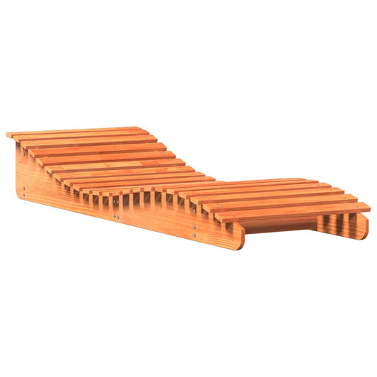 Lettino Marrone Cera 205x70x31,5 cm in Legno Massello di Pino 844652