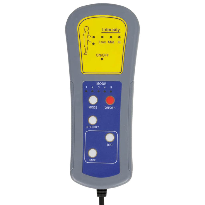 vidaXL Chaise Longue Massaggi con Cuscini Tortora in Tessuto