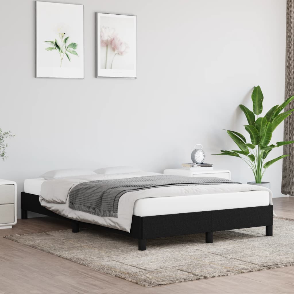 Giroletto senza Materasso-Struttura Letto Nero 120x190 cm in Tessuto 481010