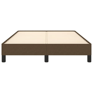 Giroletto senza Materasso-Struttura Letto Marrone Scuro 80x200 cm in Tessuto 507681