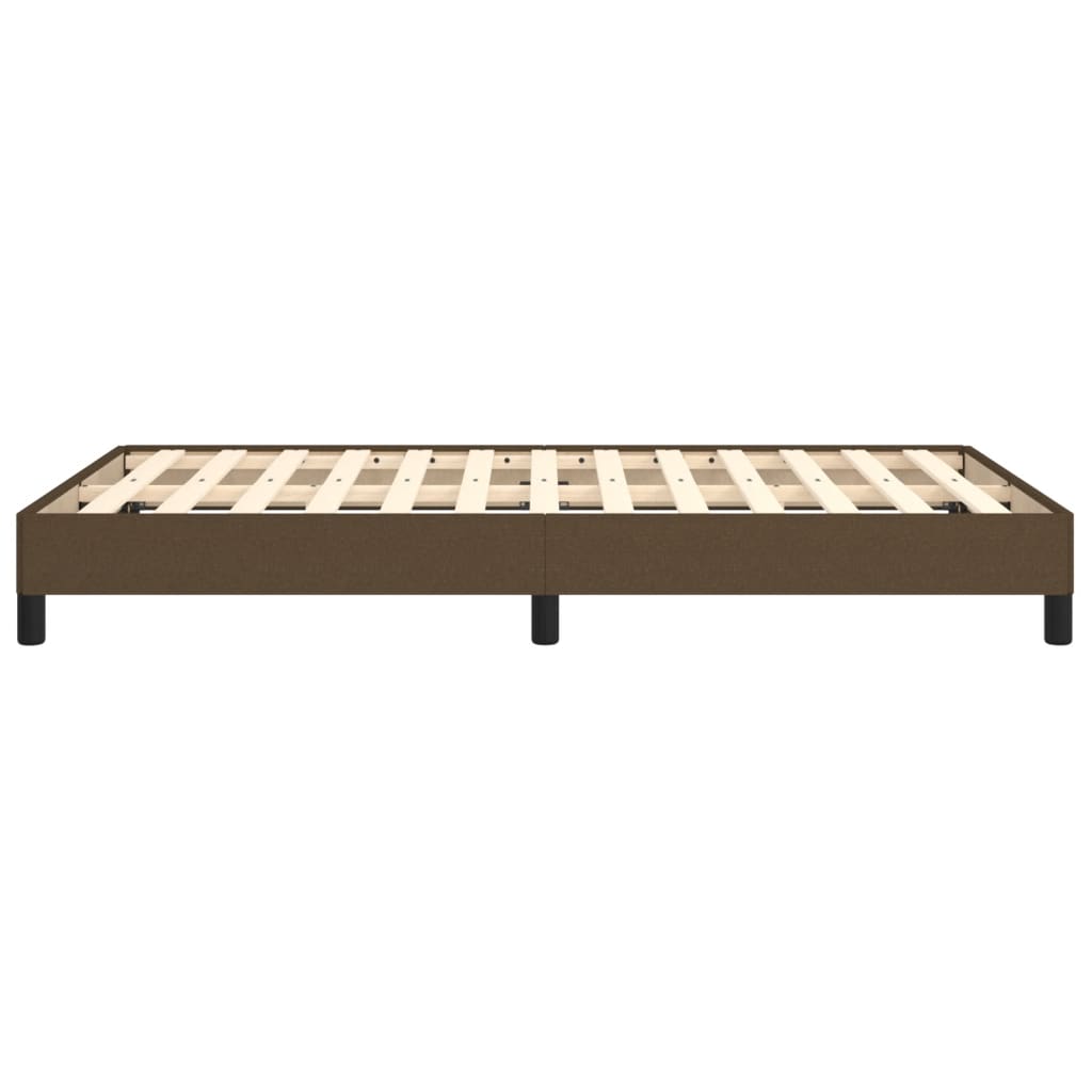 Giroletto senza Materasso-Struttura Letto Marrone Scuro 80x200 cm in Tessuto 507681