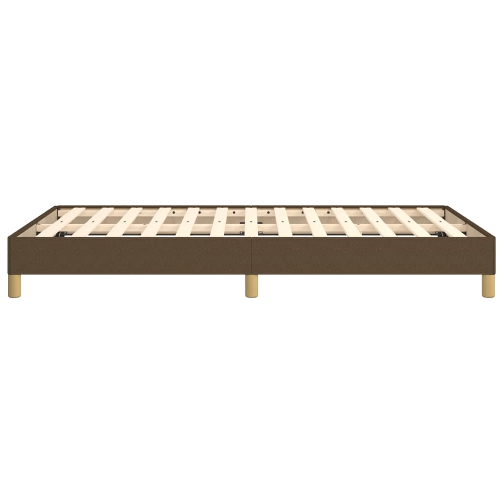 Giroletto senza Materasso-Struttura Letto Marrone Scuro 80x200 cm in Tessuto 600753