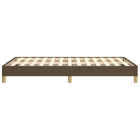 Giroletto senza Materasso-Struttura Letto Marrone Scuro 80x200 cm in Tessuto 600753