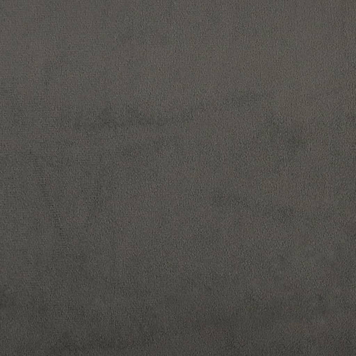 Giroletto senza Materasso Grigio Scuro 120x190 cm Velluto 379503