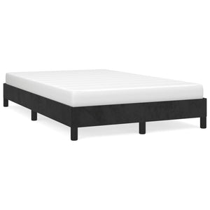 Giroletto senza Materasso-Struttura Letto Nero 120x190 cm Velluto 828578