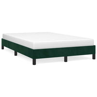 Giroletto senza Materasso-Struttura Letto Verde Scuro 120x190 cm Velluto 721148