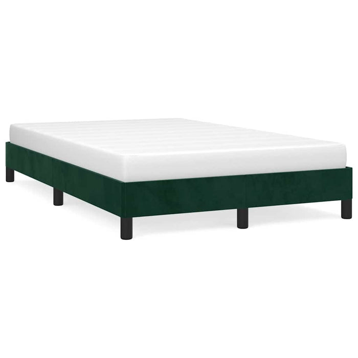 Giroletto senza Materasso-Struttura Letto Verde Scuro 120x190 cm Velluto 721148