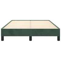 Giroletto senza Materasso-Struttura Letto Verde Scuro 120x190 cm Velluto 721148