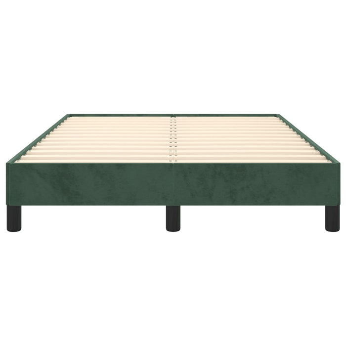 Giroletto senza Materasso-Struttura Letto Verde Scuro 120x190 cm Velluto 721148