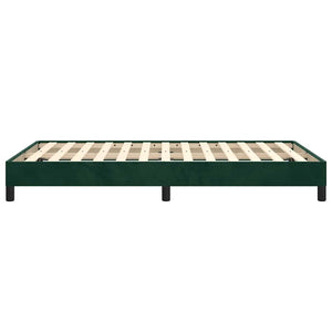 Giroletto senza Materasso-Struttura Letto Verde Scuro 120x190 cm Velluto 721148