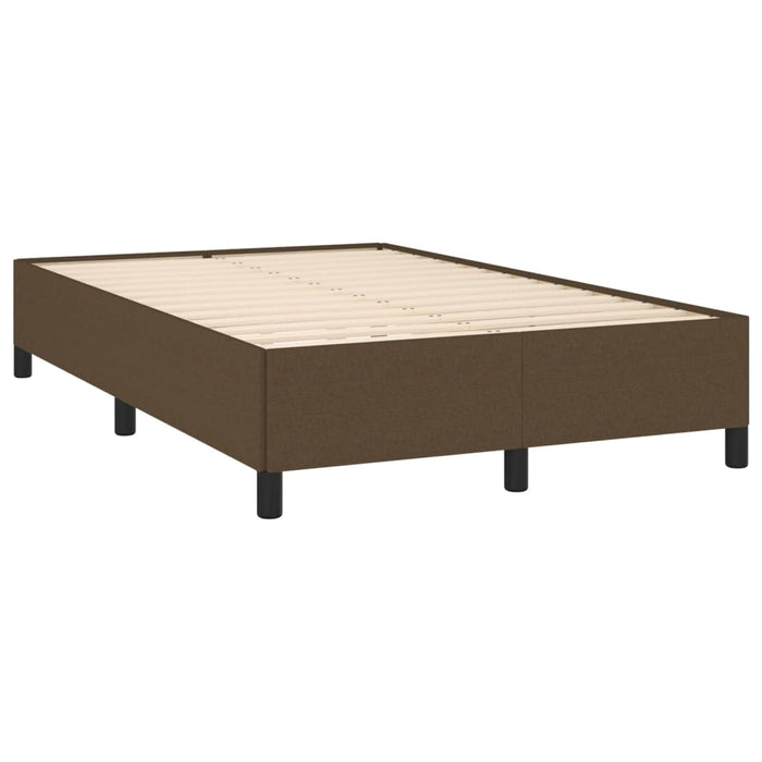 Giroletto senza Materasso-Struttura Letto Marrone Scuro 80x200 cm in Tessuto 263695