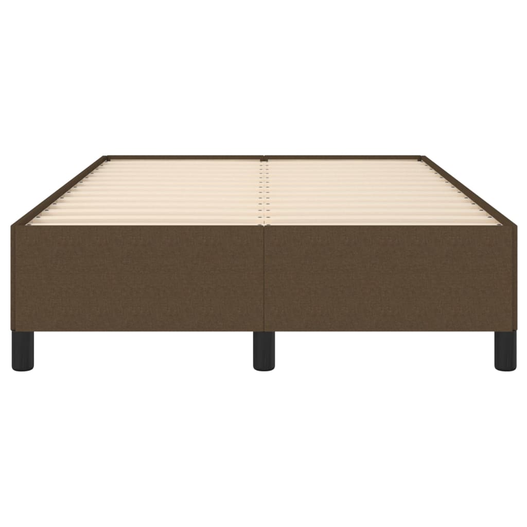 Giroletto senza Materasso-Struttura Letto Marrone Scuro 80x200 cm in Tessuto 263695