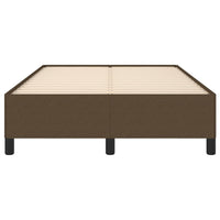 Giroletto senza Materasso-Struttura Letto Marrone Scuro 80x200 cm in Tessuto 263695