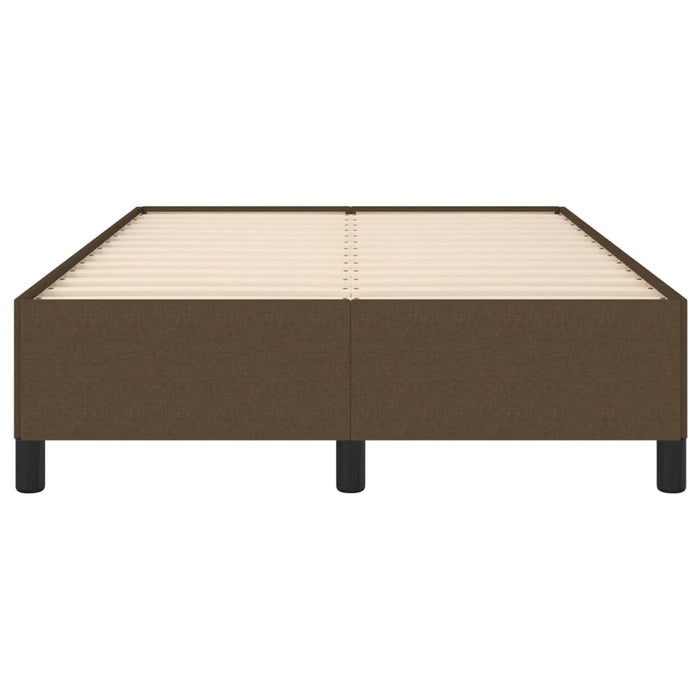 Giroletto senza Materasso-Struttura Letto Marrone Scuro 80x200 cm in Tessuto 263695