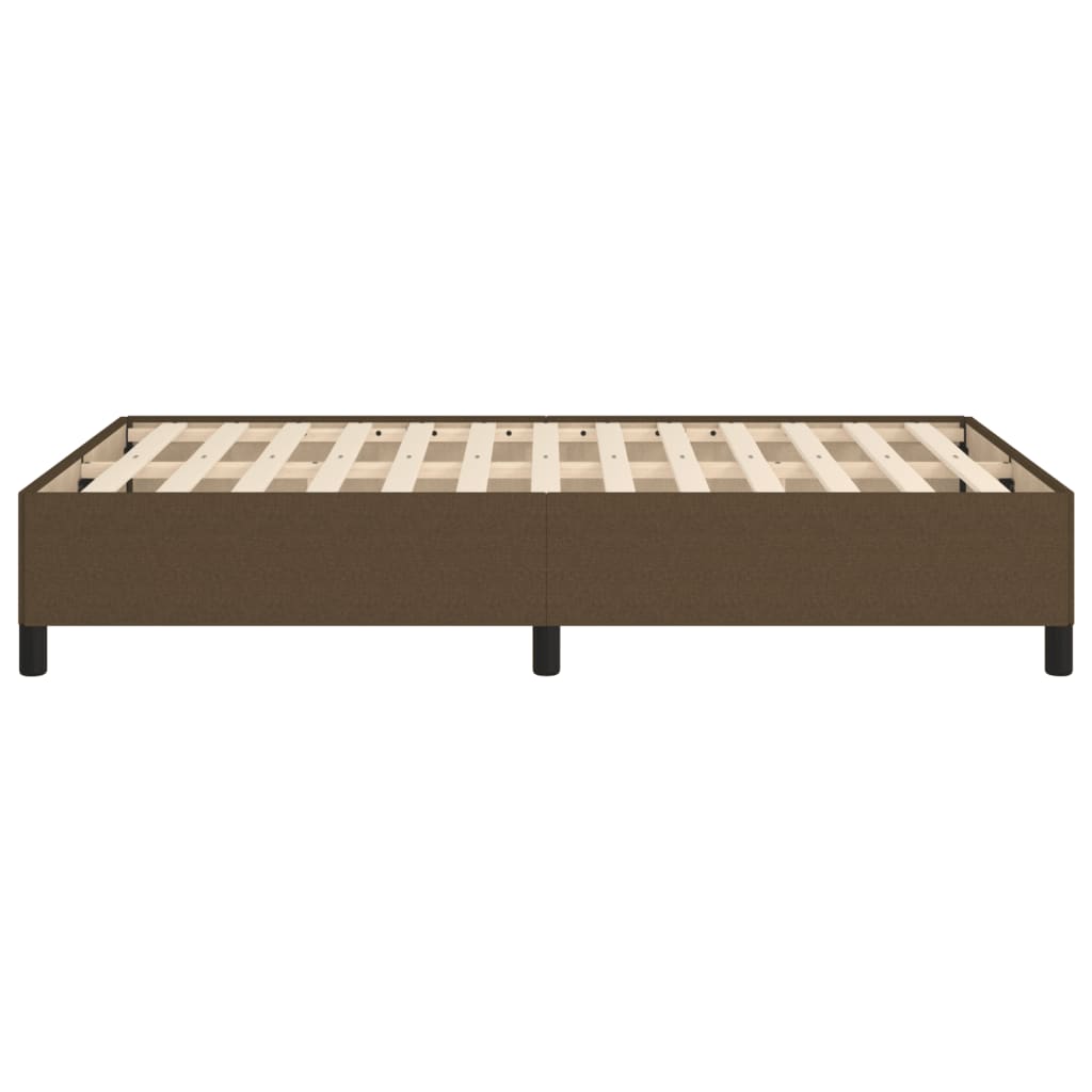 Giroletto senza Materasso-Struttura Letto Marrone Scuro 80x200 cm in Tessuto 263695