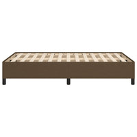 Giroletto senza Materasso-Struttura Letto Marrone Scuro 80x200 cm in Tessuto 263695