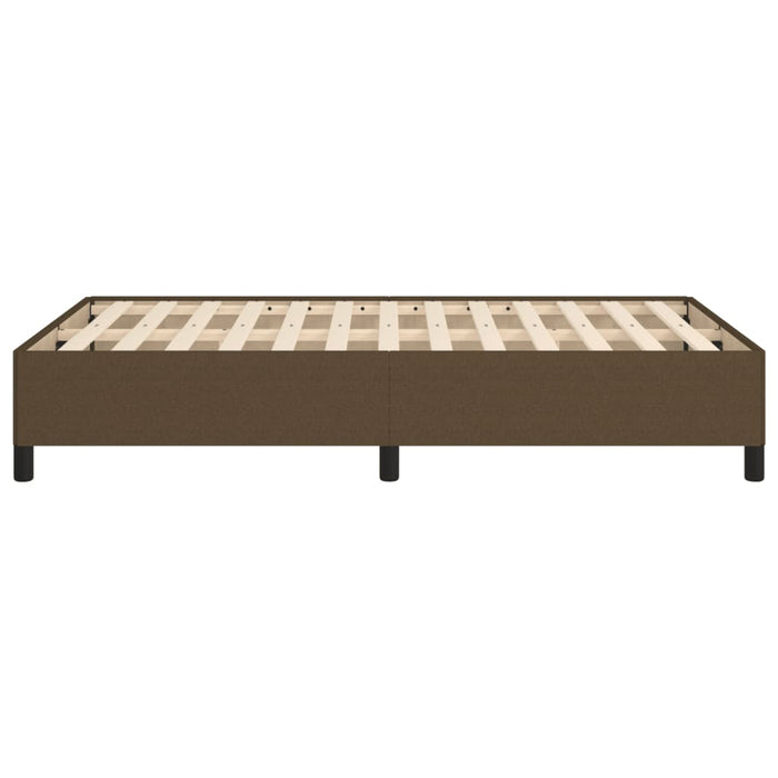 Giroletto senza Materasso-Struttura Letto Marrone Scuro 80x200 cm in Tessuto 263695