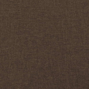 Giroletto senza Materasso-Struttura Letto Marrone Scuro 80x200 cm in Tessuto 263695