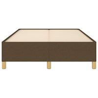 Giroletto senza Materasso-Struttura Letto Marrone Scuro 80x200 cm in Tessuto 624705