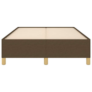 Giroletto senza Materasso-Struttura Letto Marrone Scuro 80x200 cm in Tessuto 624705