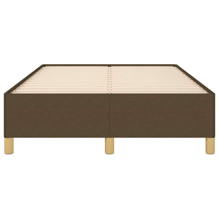 Giroletto senza Materasso-Struttura Letto Marrone Scuro 80x200 cm in Tessuto 624705