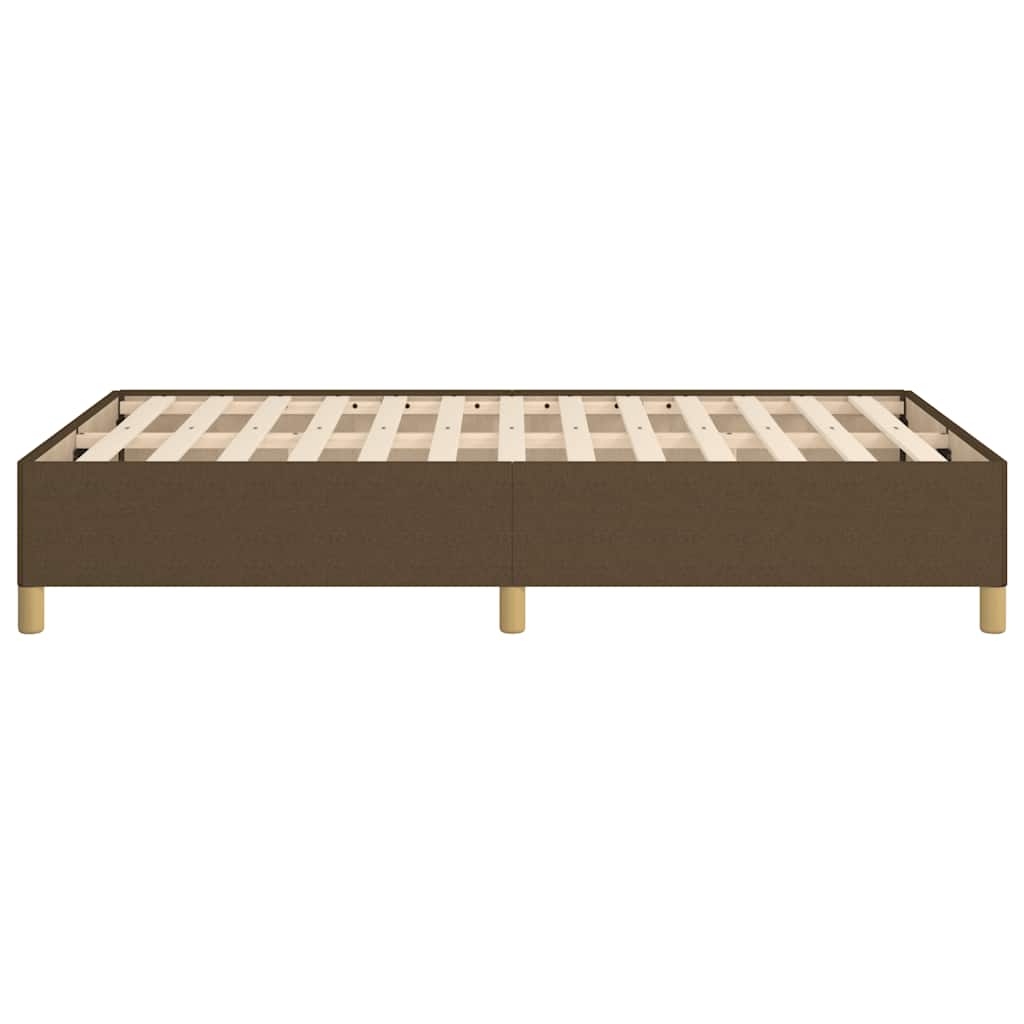 Giroletto senza Materasso-Struttura Letto Marrone Scuro 80x200 cm in Tessuto 624705
