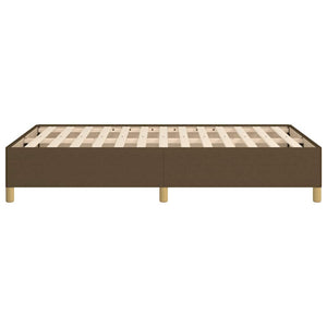 Giroletto senza Materasso-Struttura Letto Marrone Scuro 80x200 cm in Tessuto 624705