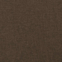 Giroletto senza Materasso-Struttura Letto Marrone Scuro 80x200 cm in Tessuto 624705