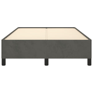 Giroletto senza Materasso Grigio Scuro 120x190 cm Velluto 379529