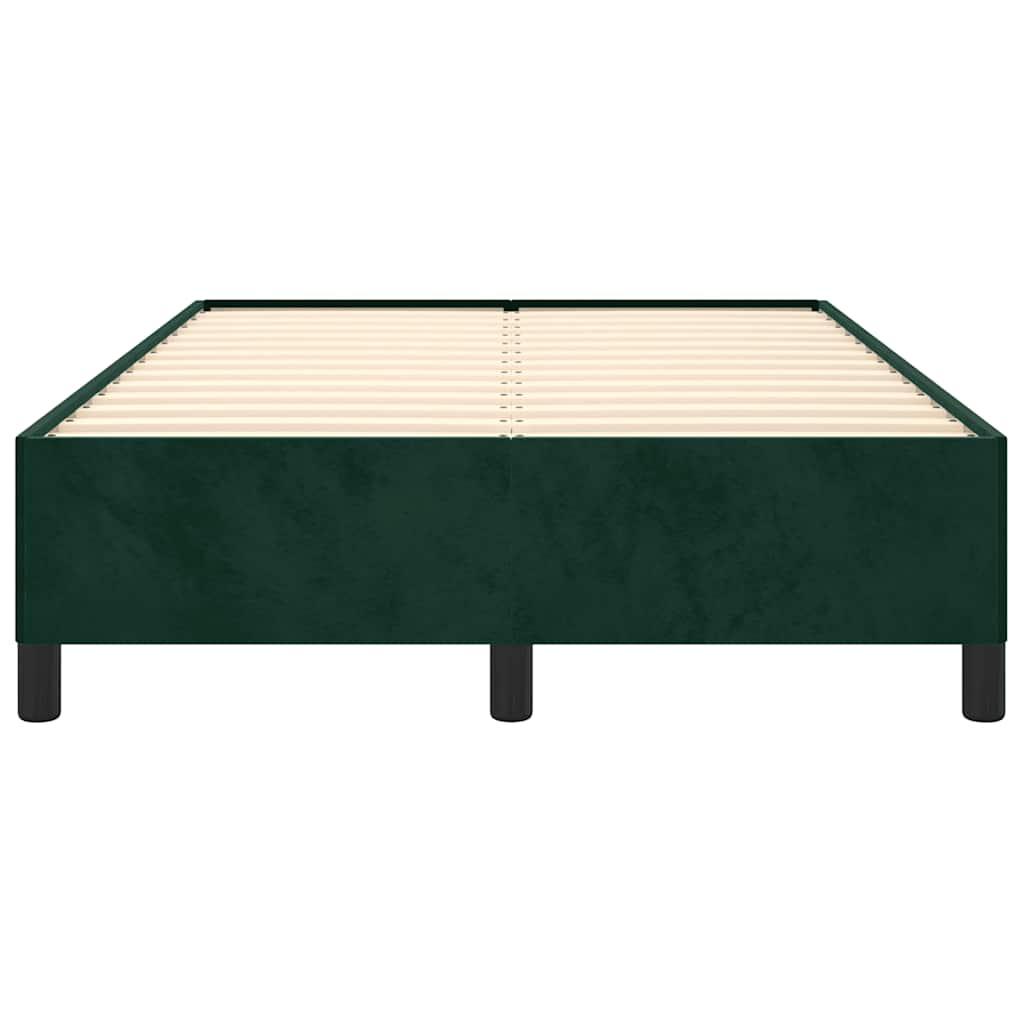 Giroletto senza Materasso-Struttura Letto Verde Scuro 120x190 cm Velluto 712098