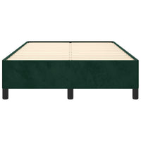 Giroletto senza Materasso-Struttura Letto Verde Scuro 120x190 cm Velluto 712098