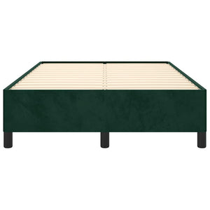 Giroletto senza Materasso-Struttura Letto Verde Scuro 120x190 cm Velluto 712098