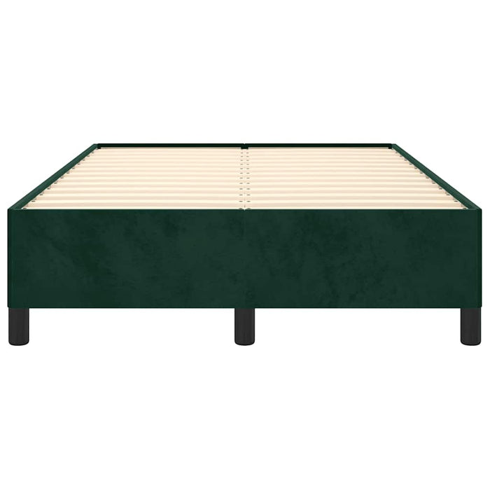 Giroletto senza Materasso-Struttura Letto Verde Scuro 120x190 cm Velluto 712098