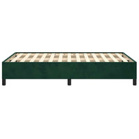 Giroletto senza Materasso-Struttura Letto Verde Scuro 120x190 cm Velluto 712098