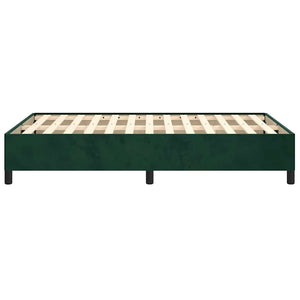 Giroletto senza Materasso-Struttura Letto Verde Scuro 120x190 cm Velluto 712098